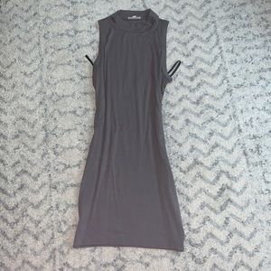 Superdown fitted mock-neck dress